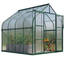 Vitavia Gewächshaus Saturn 6700 HKP, inkl. Stahlfundamentrahmen, ca. B264/H255/T258 cm