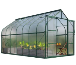 Vitavia Gewächshaus Saturn 11500 HKP, inkl. Stahlfundamentrahmen, ca. B264/H255/T445 cm