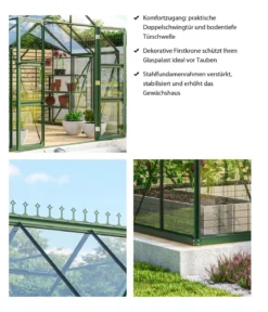 Vitavia Gewächshaus Stellar, ESG, inkl. Stahlfundamentrahmen