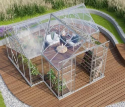 Vitavia Orangerie Minerva ESG, inkl. Stahlfundamentrahmen, ca. B383/H254/T383 cm