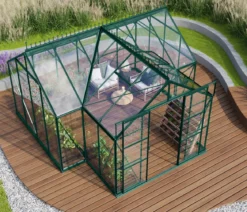 Vitavia Orangerie Minerva ESG, inkl. Stahlfundamentrahmen, ca. B383/H254/T383 cm