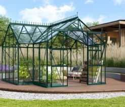 Vitavia Orangerie Minerva ESG, inkl. Stahlfundamentrahmen, ca. B383/H254/T383 cm
