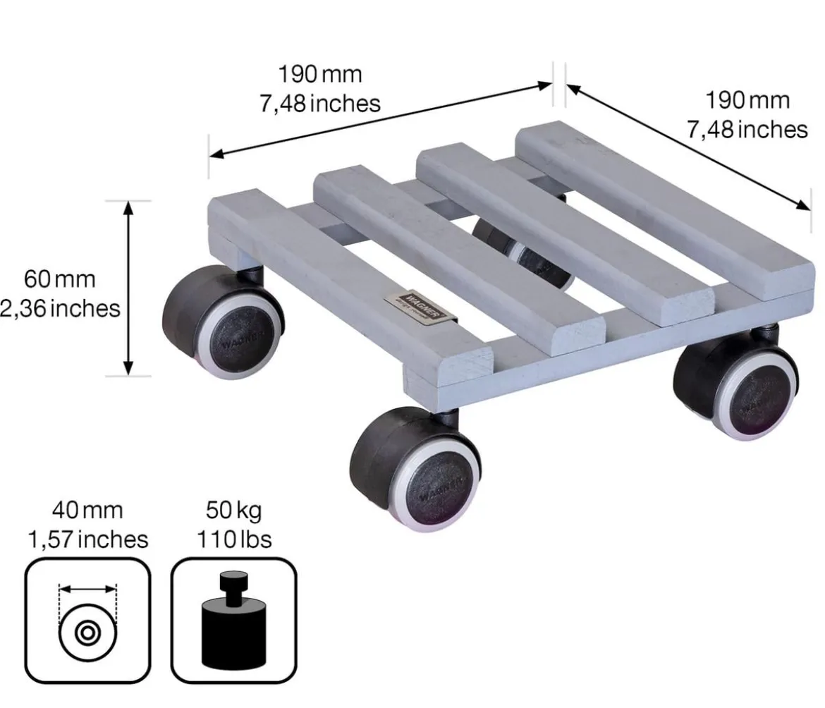 Wagner Pflanzenroller Creo, Ø 19 cm