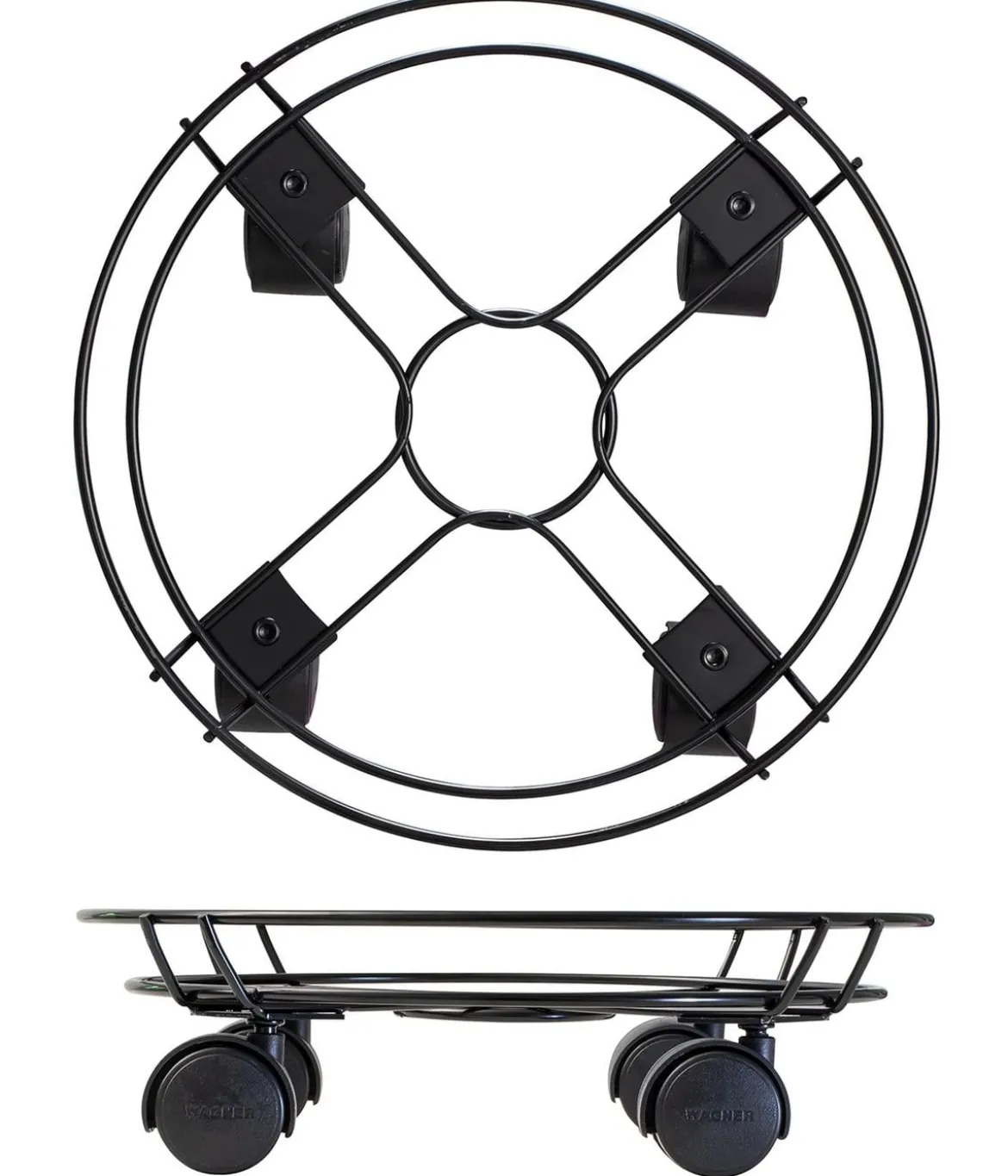 Wagner Pflanzenroller Draht, Ø 30 cm, schwarz