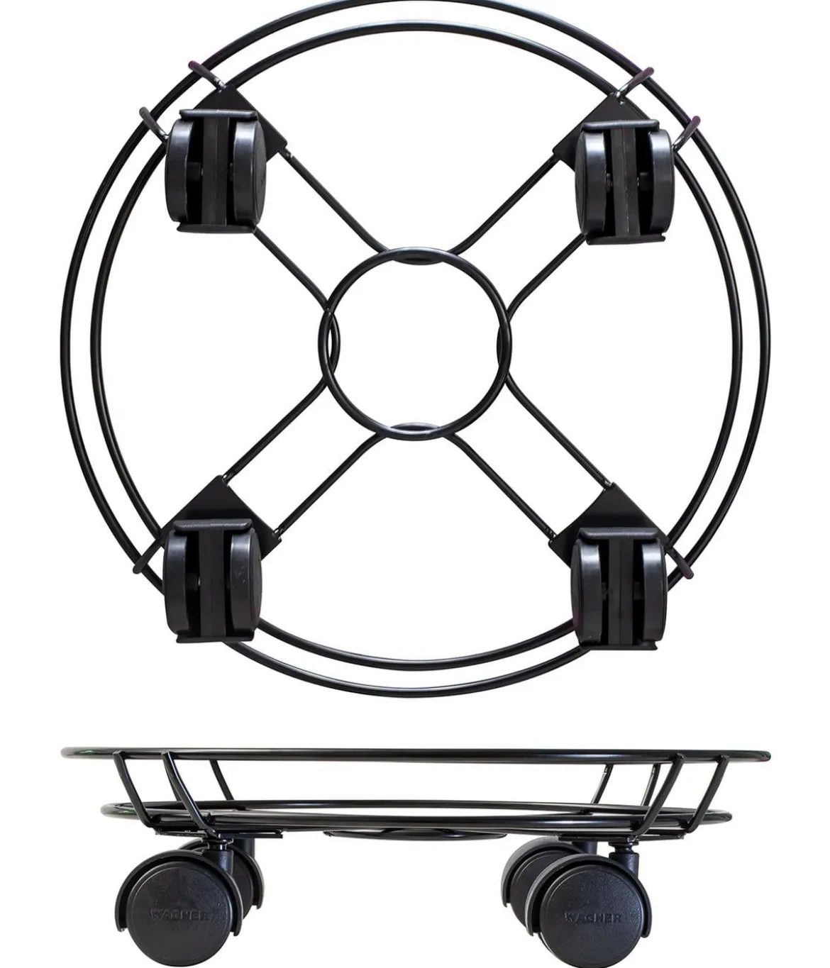 Wagner Pflanzenroller Draht, Ø 30 cm, schwarz