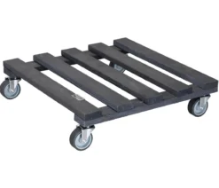 Wagner Pflanzroller Massivholz, anthrazit, ca. B38/H9,5/T38 cm
