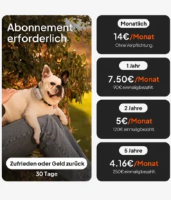 Weenect XS GPS-Tracker für Hunde, ca. B6,05/H2,45/T1,5 cm