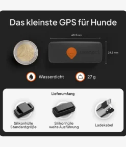 Weenect XS GPS-Tracker für Hunde, ca. B6,05/H2,45/T1,5 cm