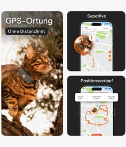 Weenect XS GPS-Tracker für Katzen, ca. B6,05/H2,45/T1,5 cm