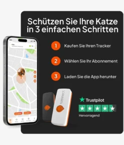 Weenect XS GPS-Tracker für Katzen, ca. B6,05/H2,45/T1,5 cm
