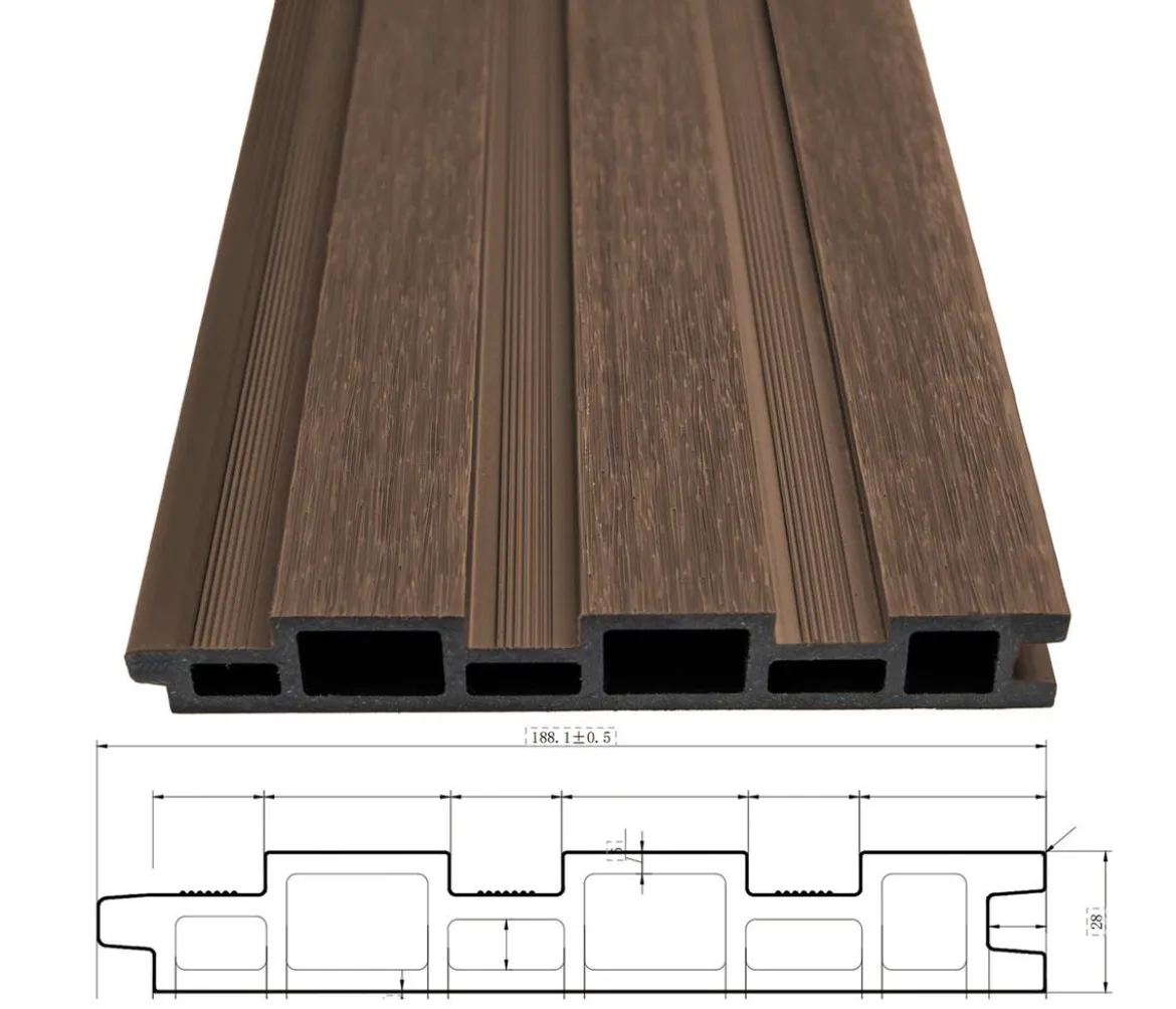 Weide Carport WPC-Seitenwand, ca. B496/H237/T2,8 cm