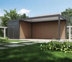 Weide Carport WPC-Seitenwand, ca. B496/H237/T2,8 cm