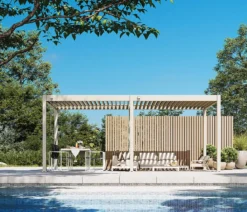 Weide Classic Pergola 3x6 Alu-Stahl, ca. B600/H255/T300 cm
