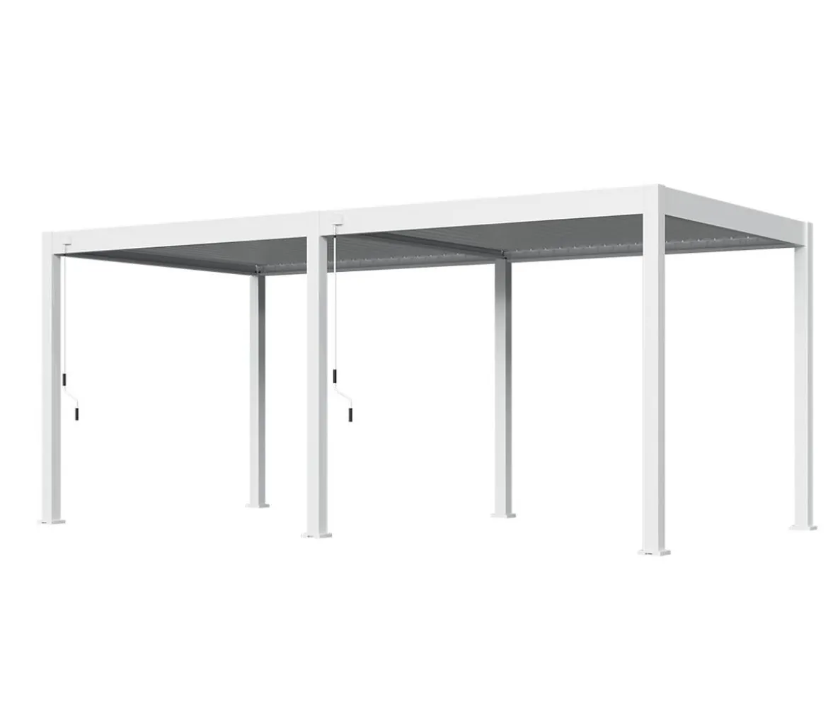 Weide Classic Pergola 3x6 Alu-Stahl, ca. B600/H255/T300 cm