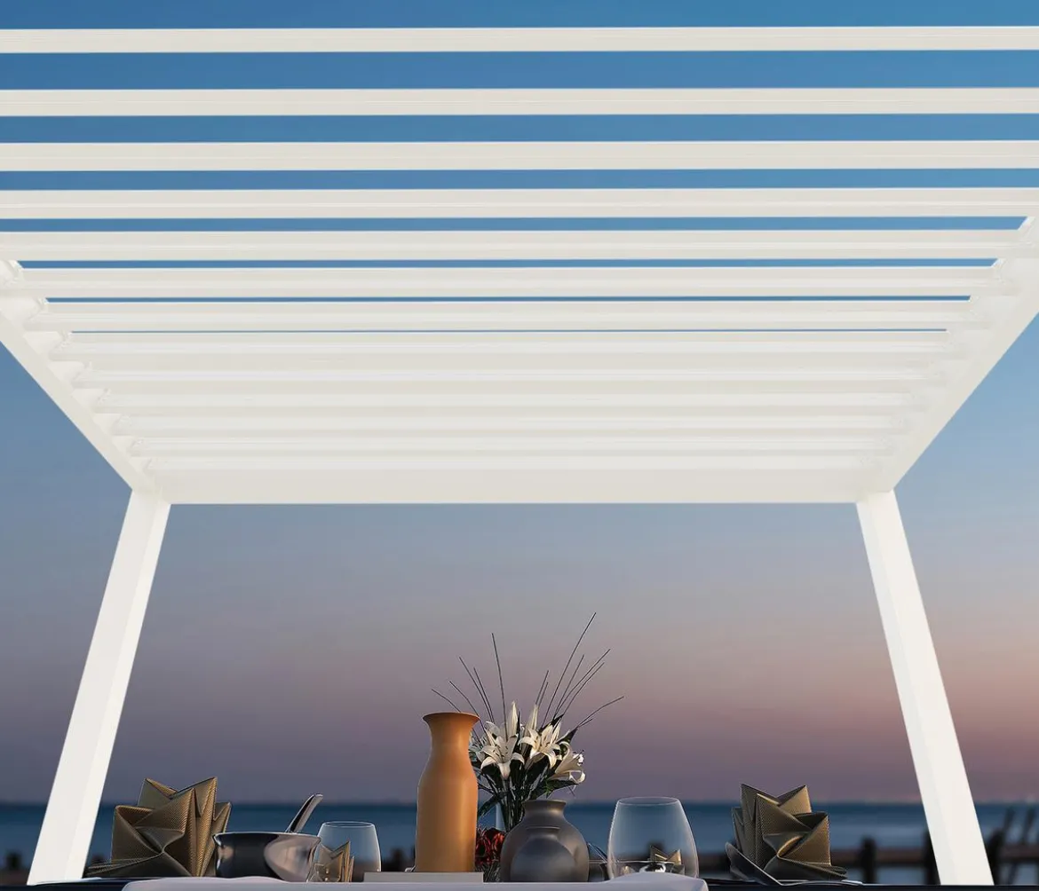 Weide Classic Pergola 3x5,3 Alu-Stahl, ca. B530/H255/T300 cm