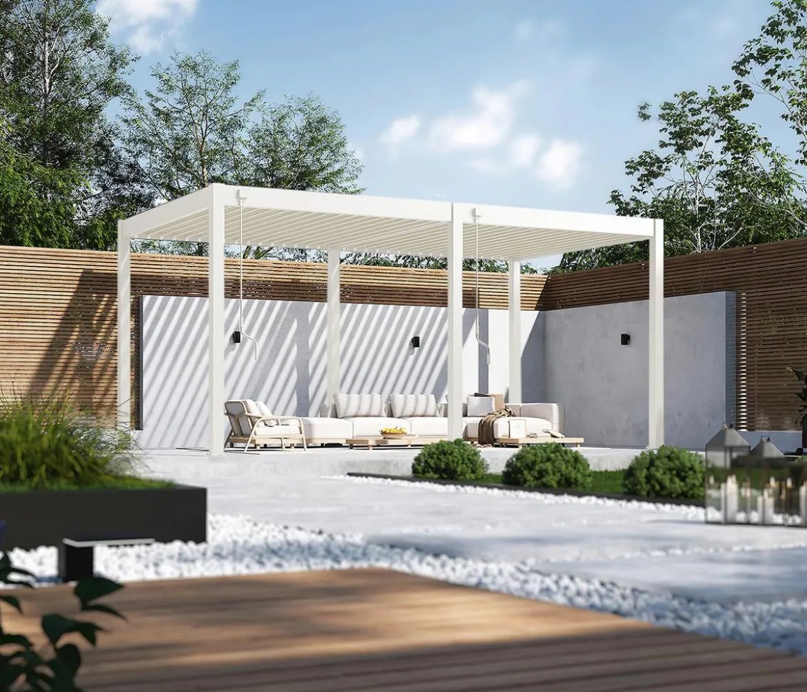 Weide Classic Pergola 3x5,3 Alu-Stahl, ca. B530/H255/T300 cm