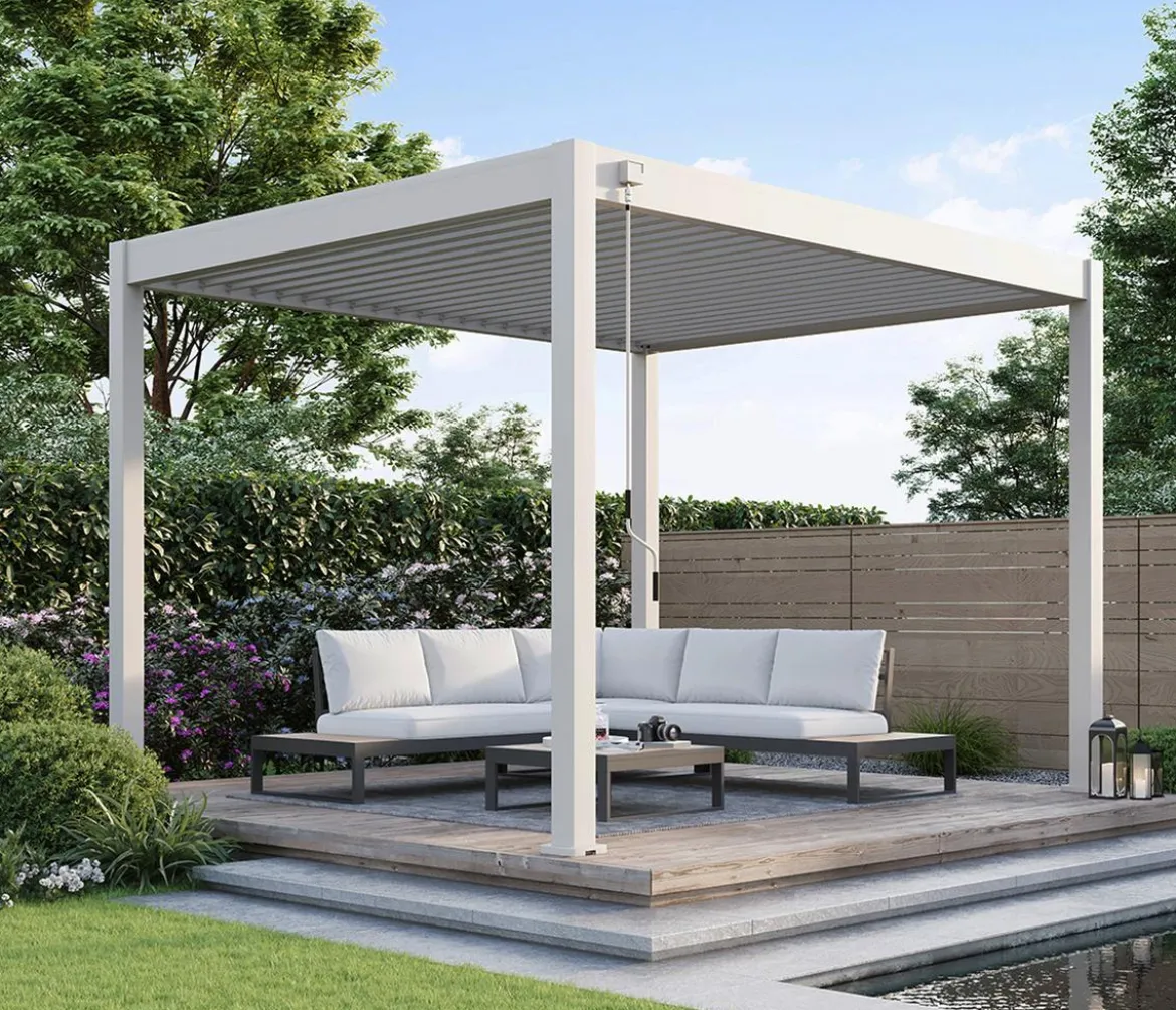 Weide Classic Pergola 3x3,6 Alu-Stahl, ca. B360/H255/T300 cm