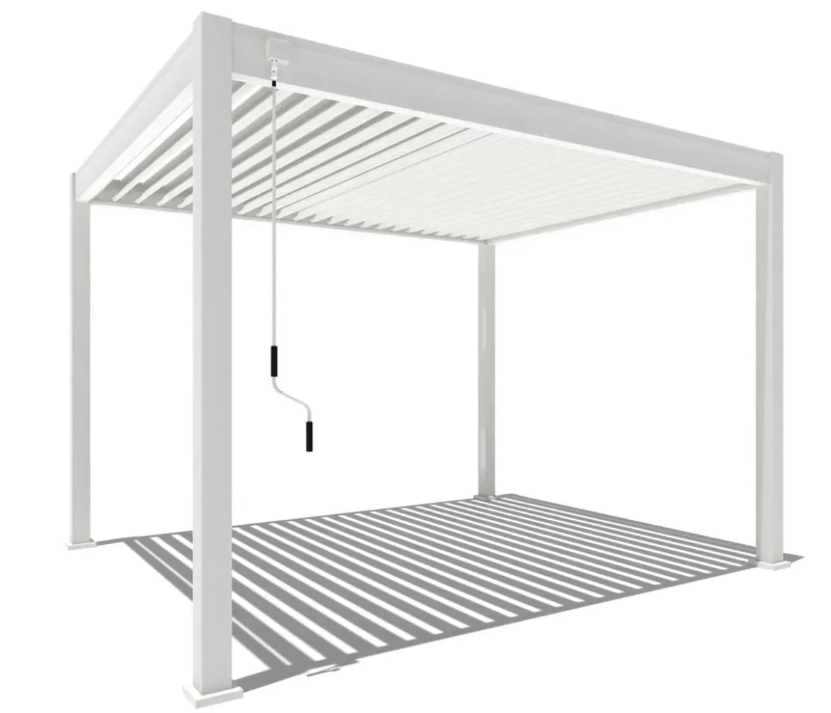 Weide Classic Pergola 3x3,6 Alu-Stahl, ca. B360/H255/T300 cm