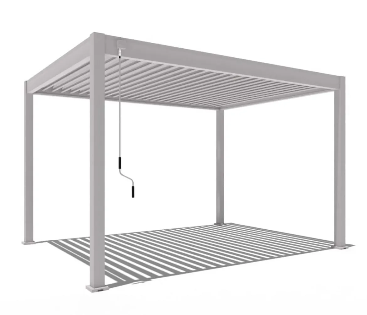 Weide Classic Pergola 3x4 Alu-Stahl, ca. B400/H255/T300 cm