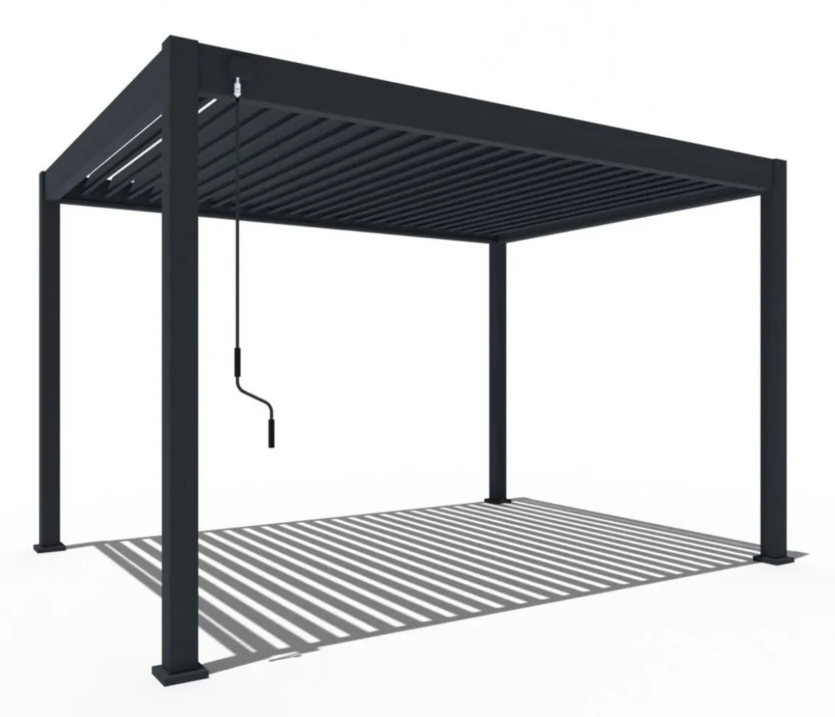Weide Classic Pergola 3x4 Alu-Stahl, ca. B400/H255/T300 cm