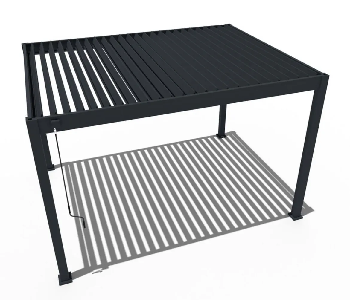 Weide Classic Pergola 3x4 Alu-Stahl, ca. B400/H255/T300 cm