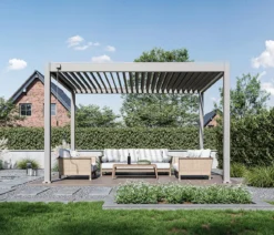 Weide Classic Pergola 3x4 Alu-Stahl, ca. B400/H255/T300 cm