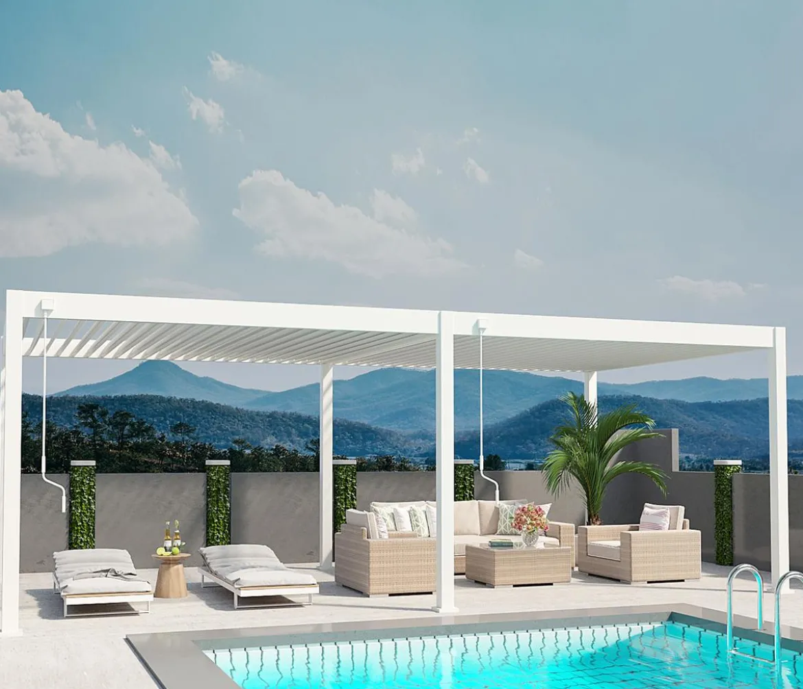 Weide Deluxe Pergola Voll-Alu, ca. B720/H255/T360 cm