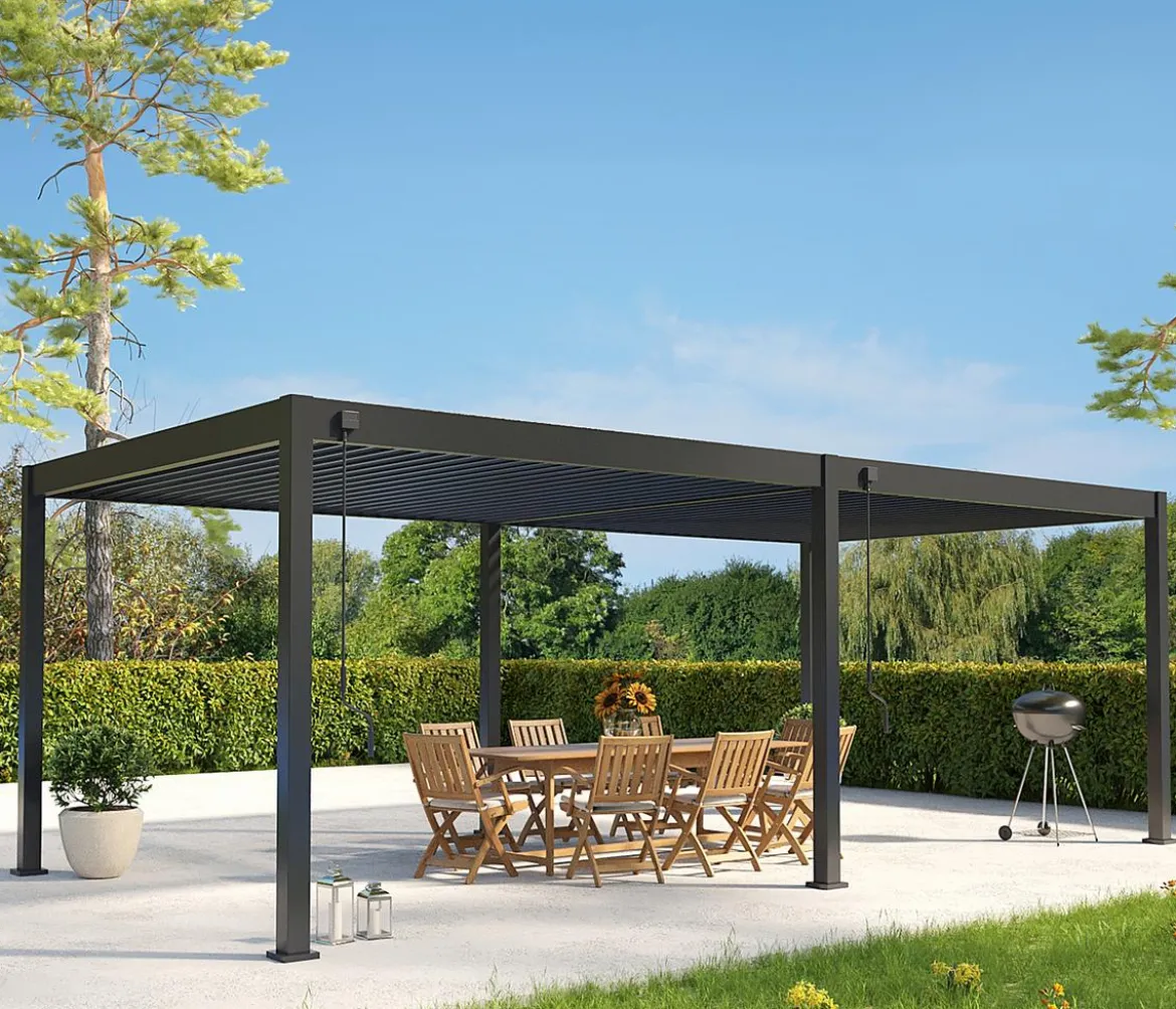 Weide Deluxe Pergola Voll-Alu, ca. B720/H255/T360 cm