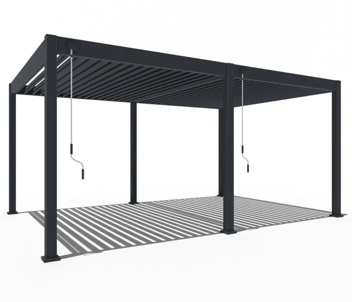 Weide Deluxe Pergola Voll-Alu, ca. B530/H255/T360 cm