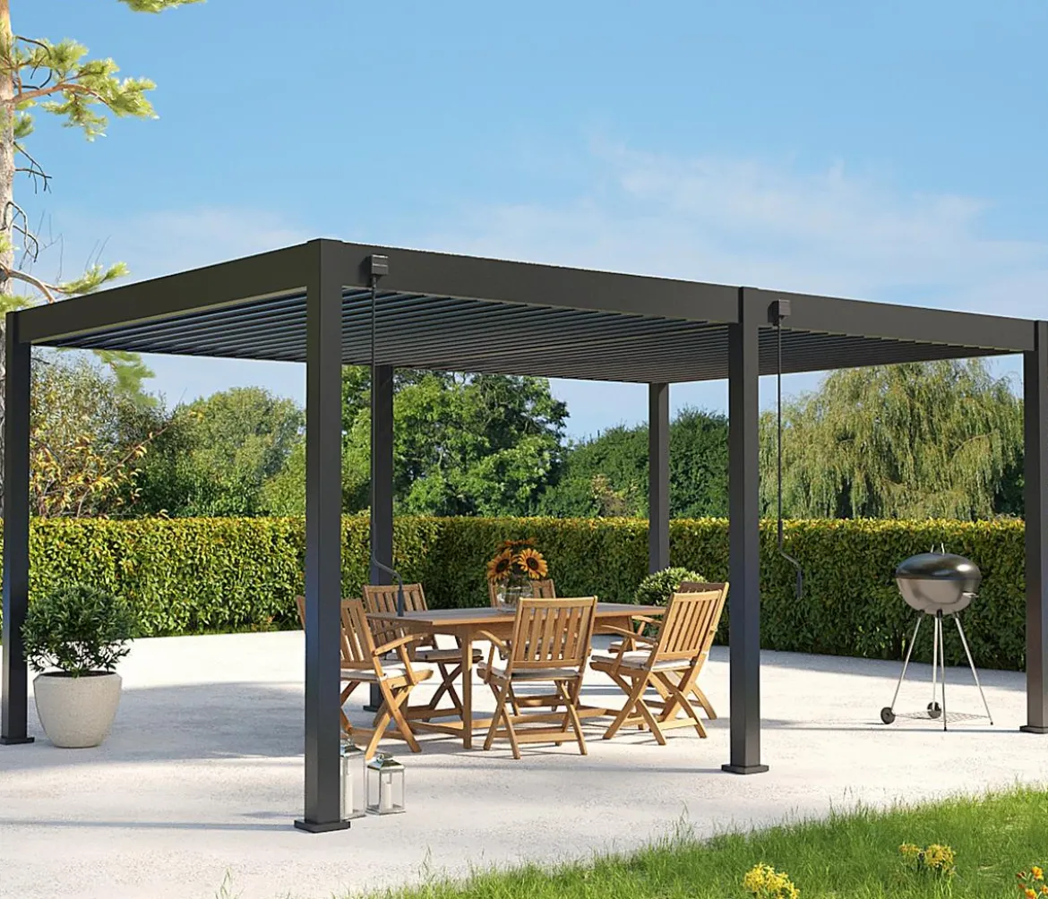 Weide Deluxe Pergola Voll-Alu, ca. B530/H255/T360 cm