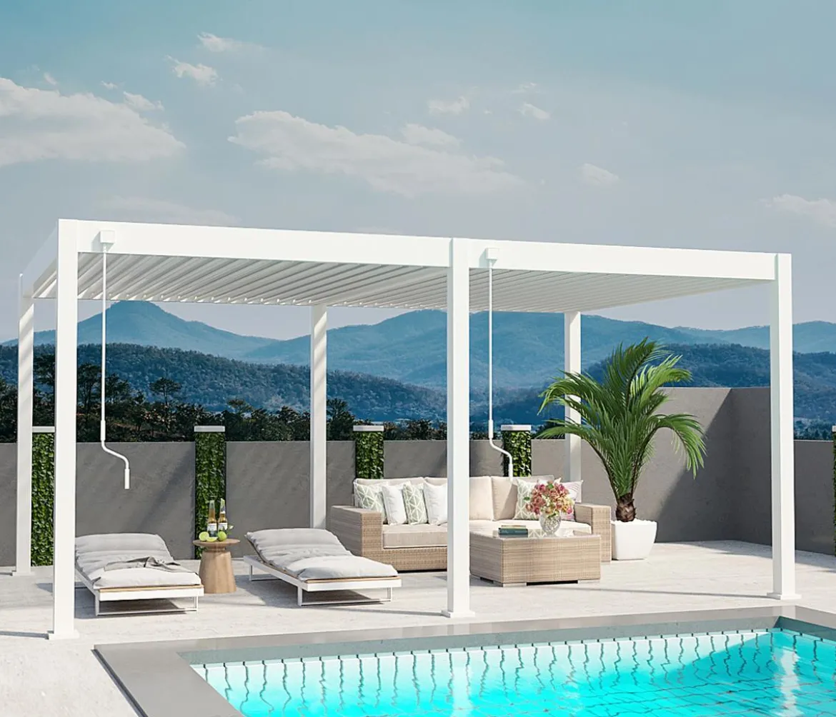 Weide Deluxe Pergola Voll-Alu, ca. B530/H255/T360 cm