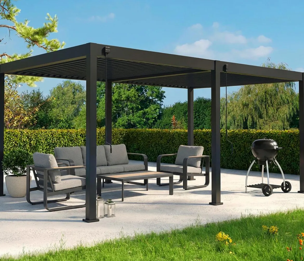 Weide Deluxe Pergola Voll-Alu, ca. B600/H255/T300 cm