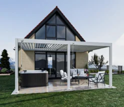 Weide Deluxe Wandpergola Voll-Alu, ca. B530/H255/T360 cm