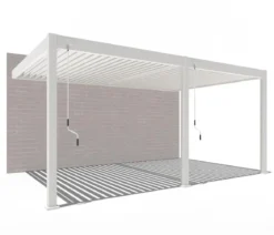 Weide Deluxe Wandpergola Voll-Alu, ca. B530/H255/T360 cm