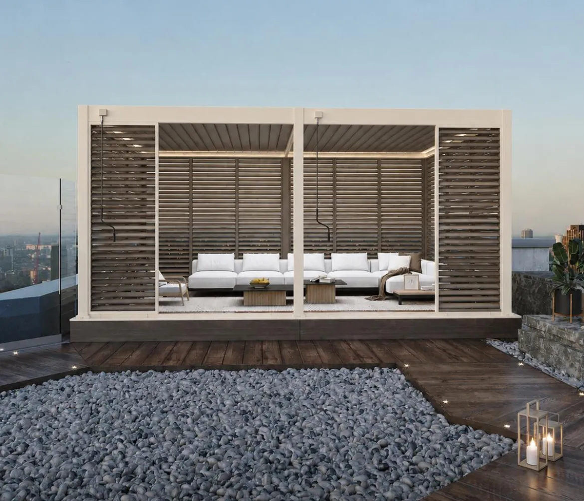 Weide Horizontales Seitenwand-Paneel, ca. B93/H236 cm