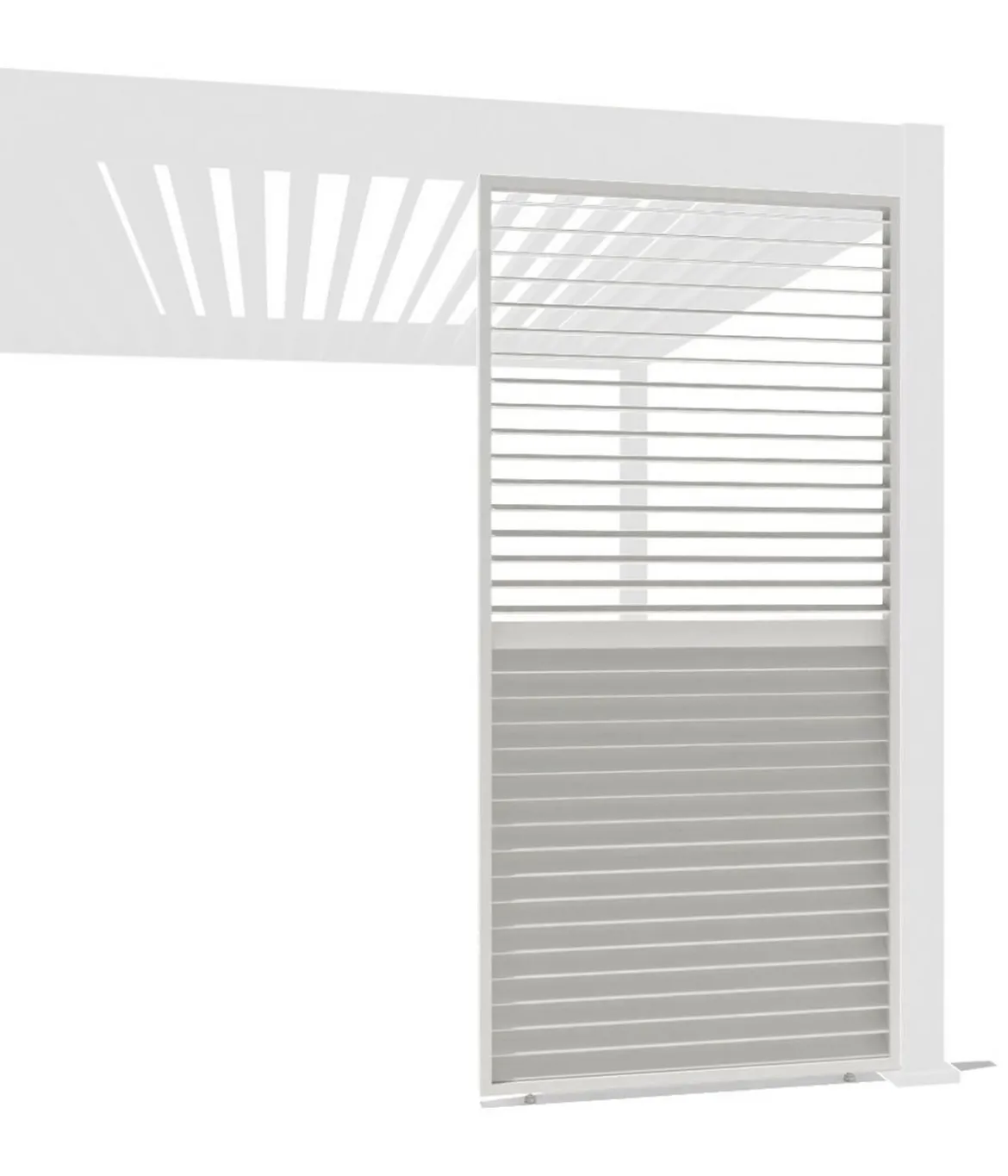 Weide Horizontales Seitenwand-Paneel, ca. B93/H236 cm