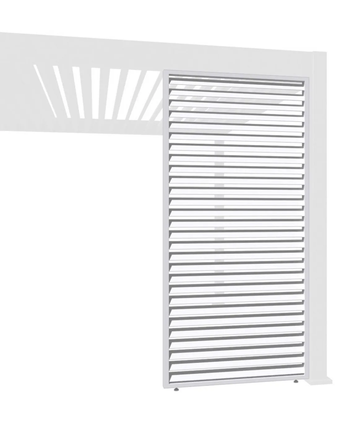 Weide Horizontales Seitenwand-Paneel, ca. B123/H236 cm