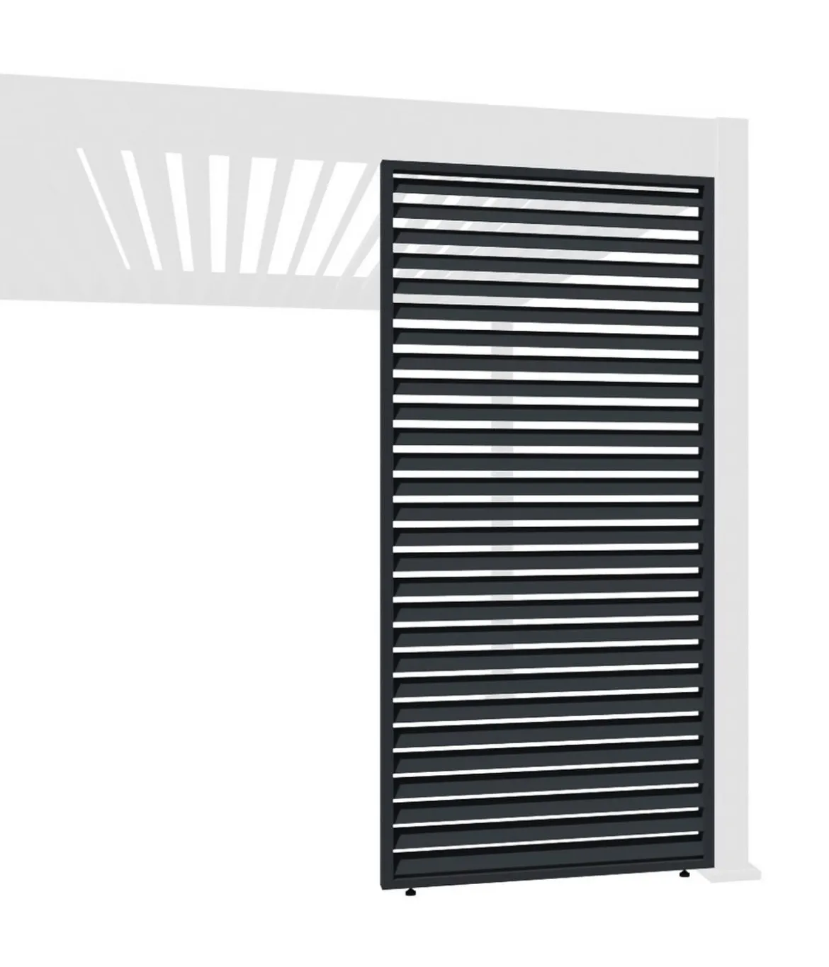 Weide Horizontales Seitenwand-Paneel, ca. B113/H236 cm