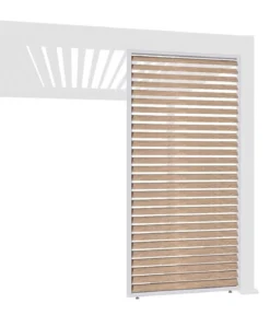 Weide Horizontales Seitenwand-Paneel, Holzoptik, ca. B123/H236 cm