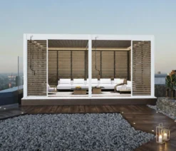 Weide Horizontales Seitenwand-Paneel, Holzoptik, ca. B123/H236 cm