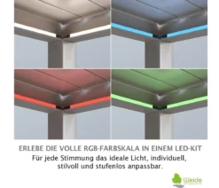 Weide LED-Kit für Pergola, 3,6 x 4 m