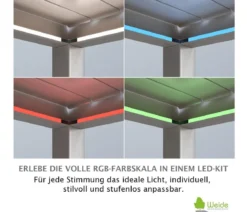 Weide LED-Kit für Pergola, 3,6 x 5,3 m
