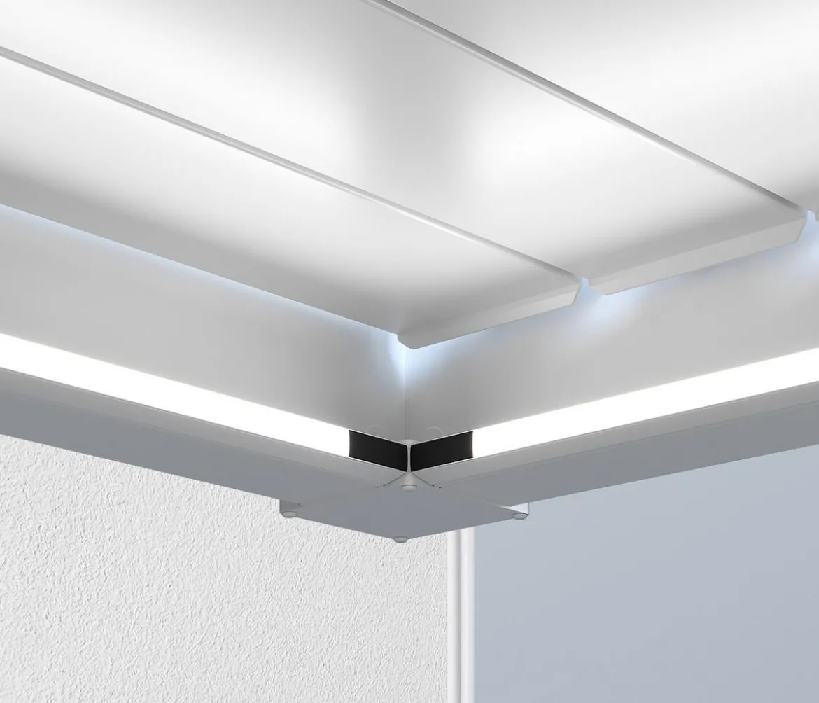 Weide LED-Kit für Wandpergola, 3,6 x 4 m