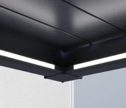 Weide LED-Kit für Wandpergola, 4 x 4 m