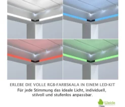 Weide LED-Kit für Wandpergola, 3 x 6 m