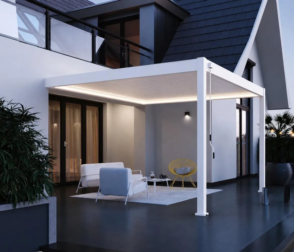 Weide LED-Kit für Wandpergola, 4 x 4 m