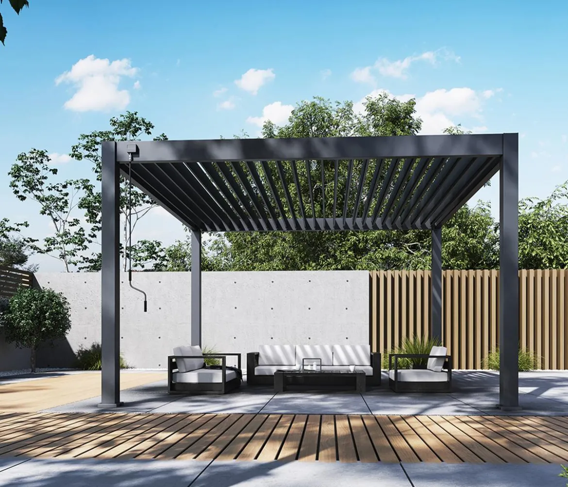 Weide Pergola Deluxe Plus 4x4, ca. B400/H255/T400 cm