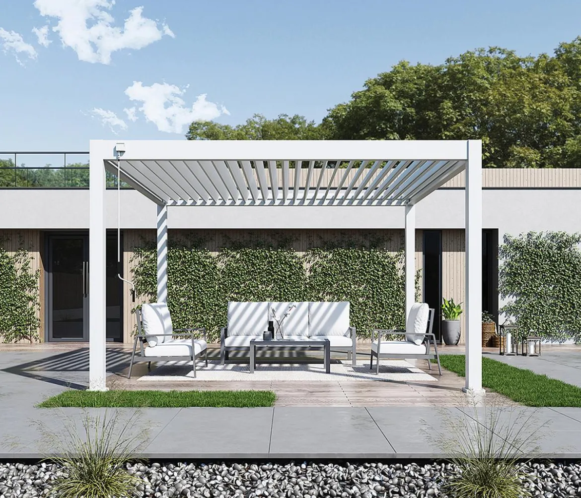 Weide Pergola Deluxe Plus 4x4, ca. B400/H255/T400 cm