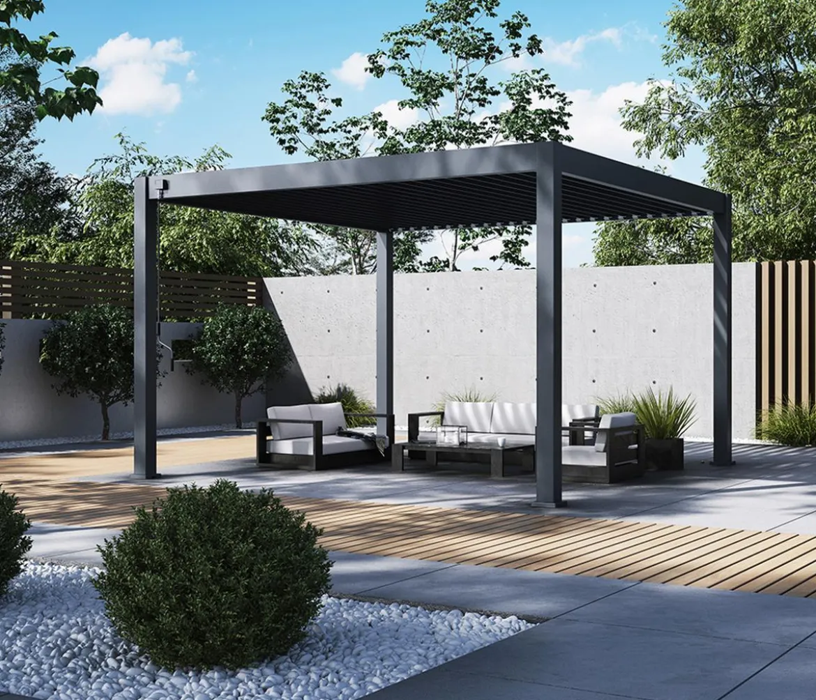 Weide Pergola Deluxe Plus 4x4, ca. B400/H255/T400 cm