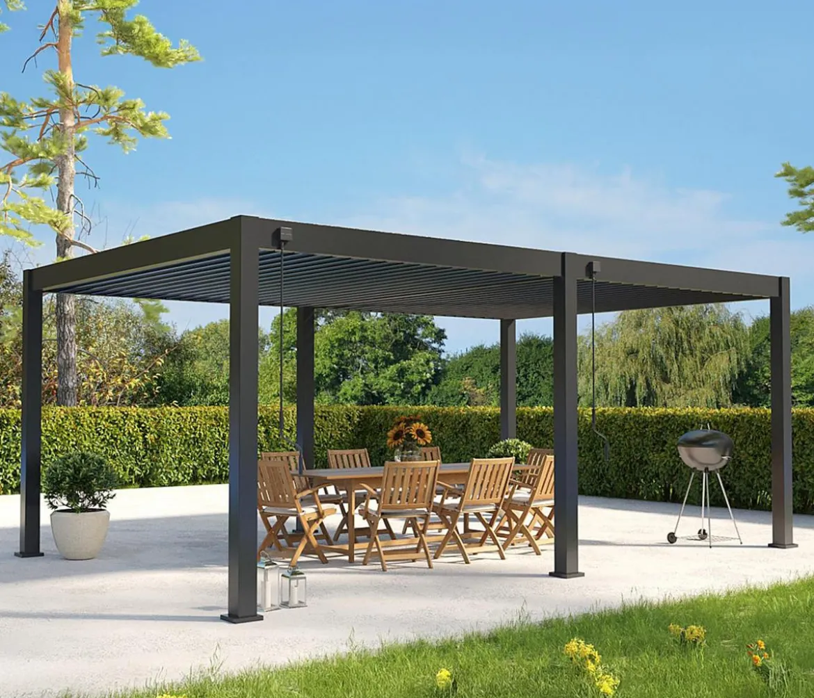 Weide Pergola Deluxe Plus 4x6, ca. B600/H255/T400 cm